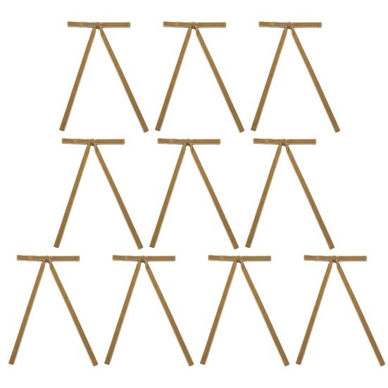 10 шт. бархатных рождественских бантов, винтажные рождественские елочные бархатные ленты, банты, декор для