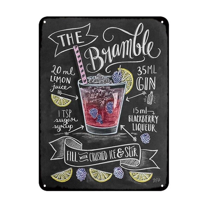Summer Time BEER Retro Metal Tin Signs Mojito Cocktail Plaque Vintage Poster Bar Pub Art Stickers Wall Decor 20x30cm