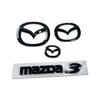 Plastic Car Front Emblem Trunk Badge Steering Wheel Sticker for 3 Mazda3 Body Badge Replaced Sticker Exterior Decoration