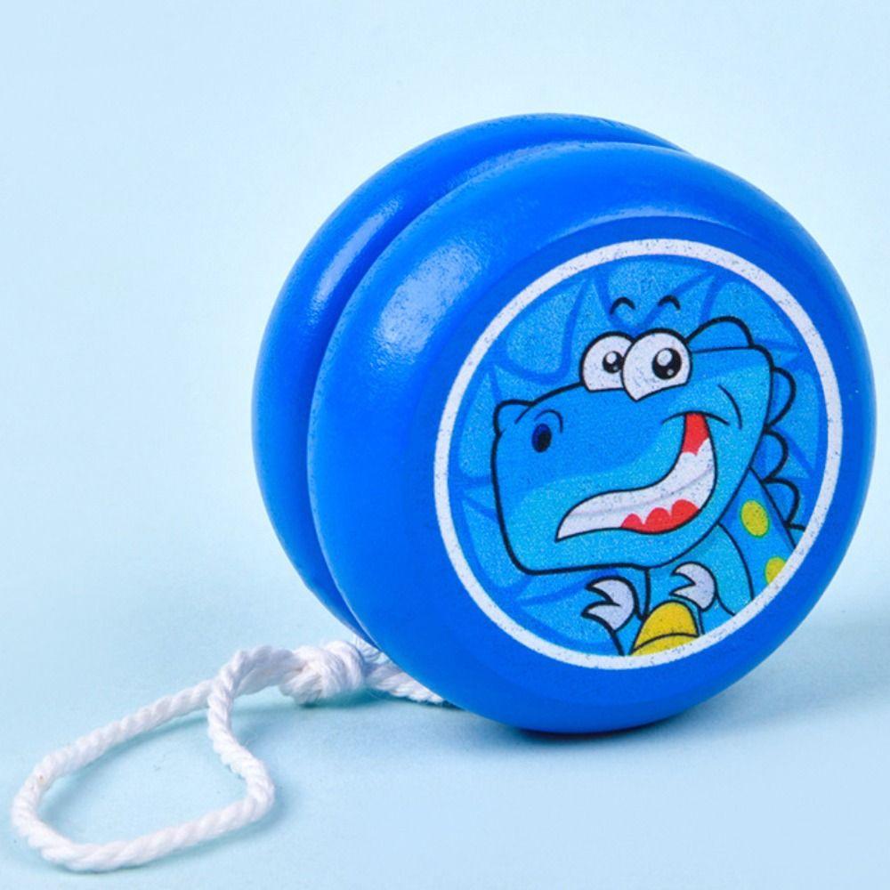 Деревянный йо-йо с животными Креативные детские игрушки Простые игрушки йо-йо