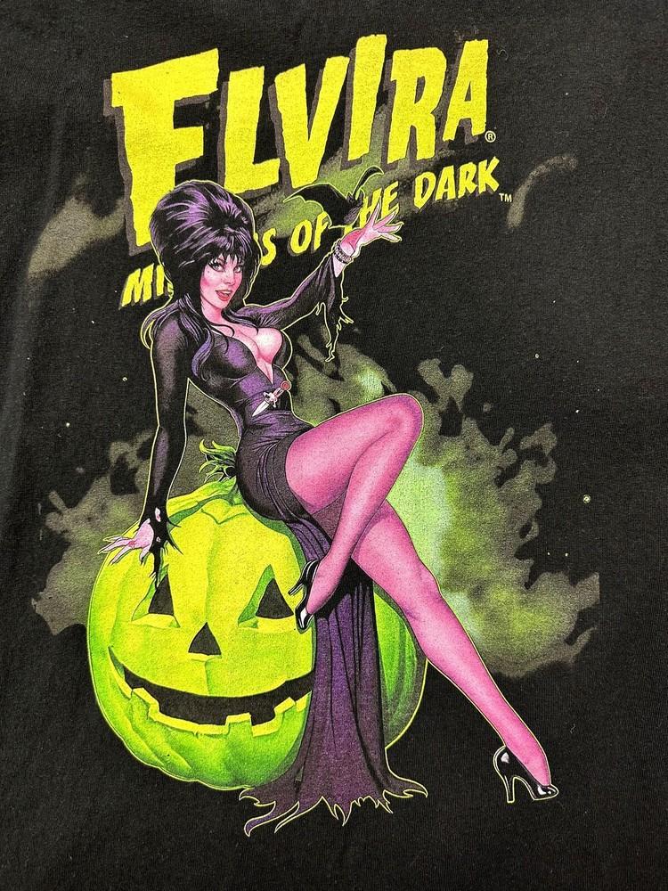Винтажная футболка Elvira Mistress Of The Dark Унисекс Футболка Смешной Подарок VN2288 Унисекс Футболка