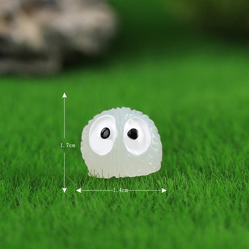 10 шт. Мини Светящиеся Брикеты Эльфийская Пыль Дух Микро Украшения Маленький Угольный Шарик Светящееся Горшечное Украшение Миниатюрный Садовый Декор