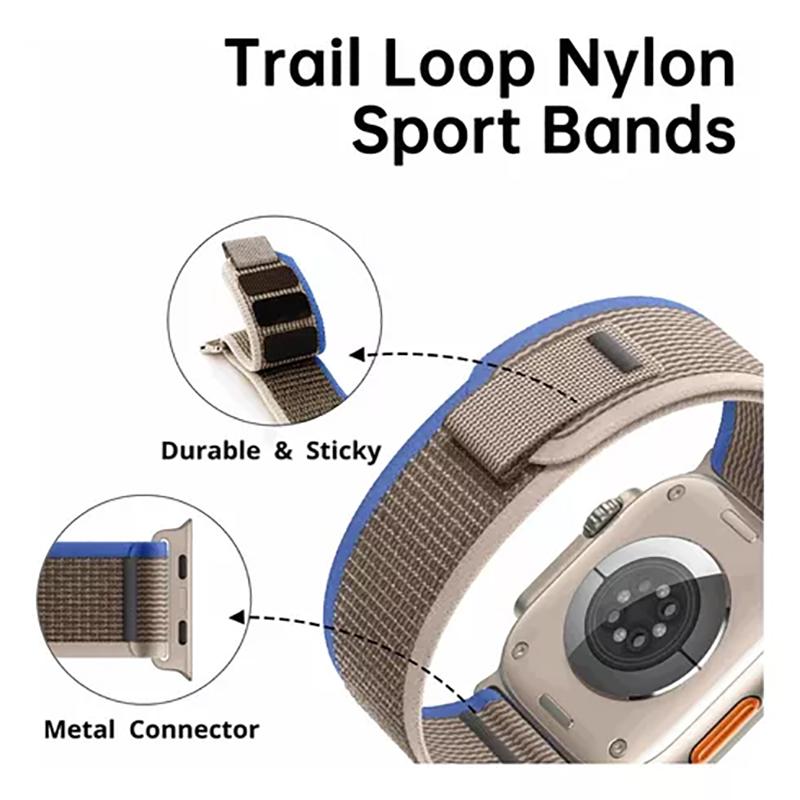 Ремешок Trail Loop Для Apple Watch ultra 3 2 ремешка 49мм 40мм 44мм 46мм 45мм 41мм 42мм correa Браслет iWatch Series 10 9 8 7 SE 11