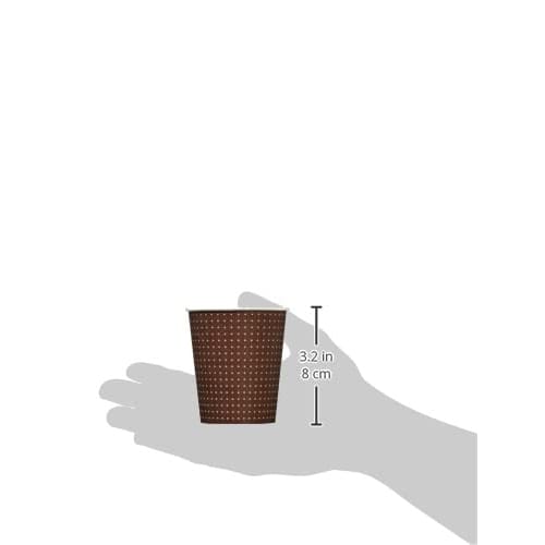 Sunnap Paper Cups, Brown/Beige, 205ml, 100-count x 2-pack, 7.3cm Diameter x 8cm Height, Pointed Dot Pattern, Made in Japan, Easy to Use, Tableware