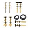 2Pcs Portable Sturdy Toilet Tank Bolts Set Waterproof Carbon Steel Screws with Extra Long Nut for Stability Long Time Use