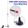 1 шт. VHF UHF Антенна Радиокоммутатор 3 дБи Усиление SMA-гнездо Двухдиапазонная Автомобильная Магнитная Антенна Для Раций Baofeng UV-5R