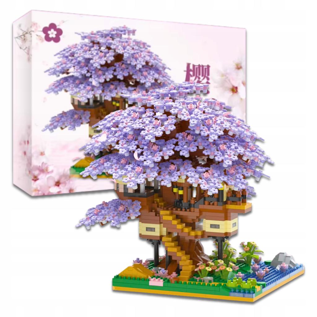 Construction Bricks Sakura Cherry Blossom Brick Set 2229 Pcs.