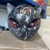 Роскошная статуэтка черной кошки Современный минималистичный декор для дома Изделие из синтетической смолы Арт-объект Фиолетовый Синий Зеленый Желтый Красный Цвет