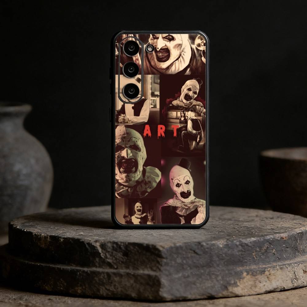 Art the Clown horror T-Terrifier Phone Case For Samsung Galaxy A13,21s,22,31,32,52,53,71,72,73,Soft Black Cover