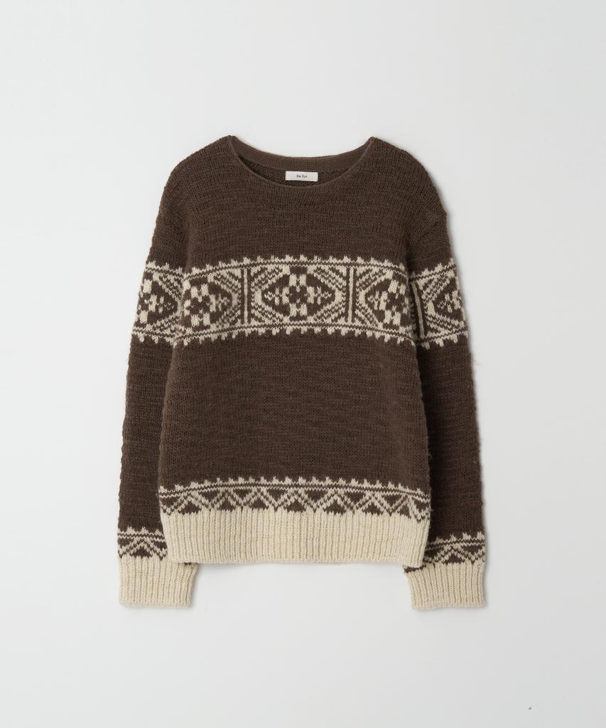 THERYE Snow Jacquard Knit(Brown)