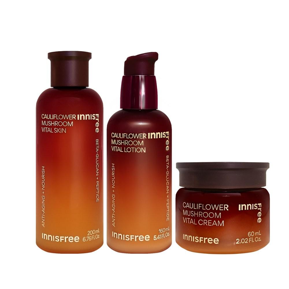 Innisfree Гриб цветной капусты жизненно важный 3 вида (кожа + лосьон + крем)