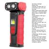 Flashlight 300-500 Lumens USB Rechargeable Magnetic Flashlight with COB Sidelight Waterproof Small LED Flashlight