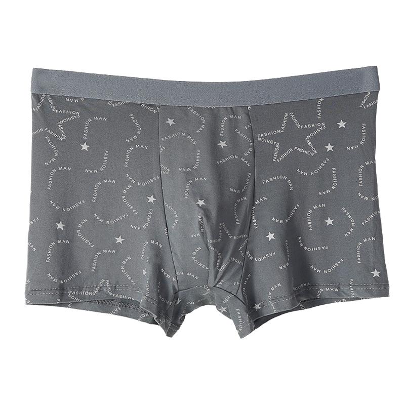 Мужские модные трусы-боксеры с принтом, мягкие, удобные, дышащие, приятные к коже, модное нижнее белье
