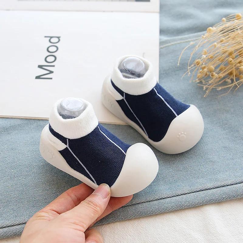 Обувь для новорожденных, осенняя обувь для ходьбы для новорожденных, дышащая детская обувь, носки для дома, мягкая подошва, легкая повседневная спортивная обувь, детская вещь