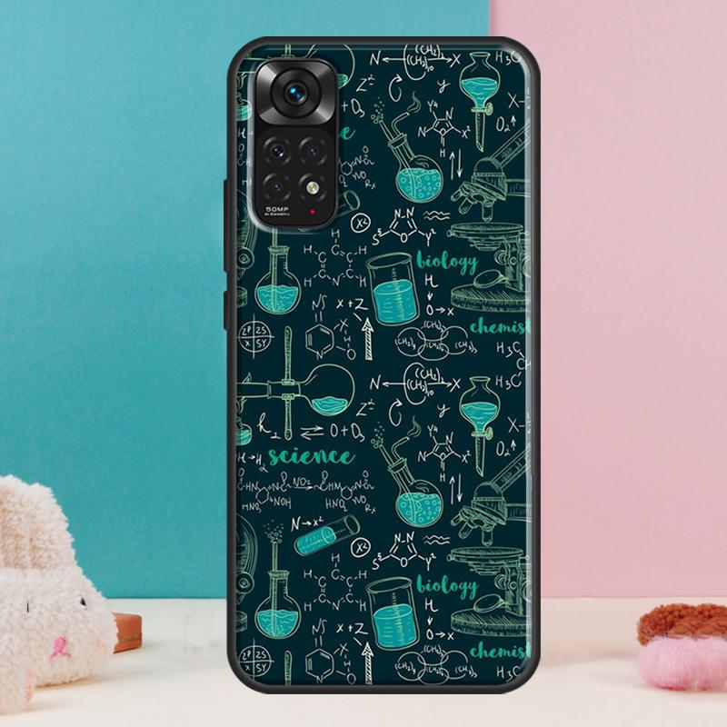 Чехол Biology and Chemistry для Xiaomi Redmi Note 13 12 Pro 14 11 9 10 9S 10S 11S 12S Redmi 14C 13C 10C 12C