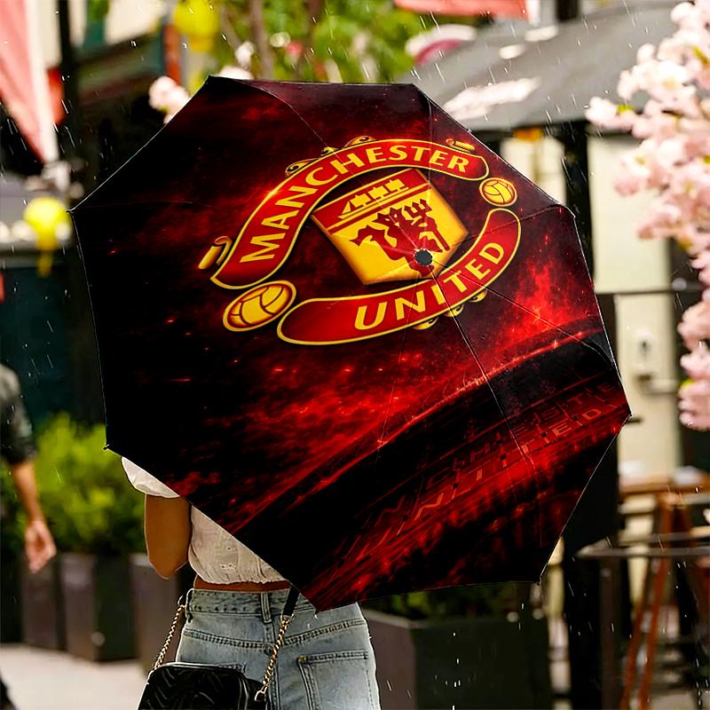 Football United F.C Print Umbrella Automatic Opening/ Closing - Portable Foldable Design - Daily use for Travel/Outdoor - Gift for Birthday