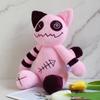 Плюшевая игрушка Кот-Зомби Плюшевое животное Плюшевая игрушка Розовый Кавайный Кот Кукла Мультяшная Периферийная игрушка Подушка Домашний декор Подарок Стильный внешний вид Практичное ежедневное использование