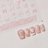 1pcs 5D Diamond White Lace Bow Nail Art Stickers Pearl Rhinestones Nail Decoration Adhesive Decals Slider DIY Accessory