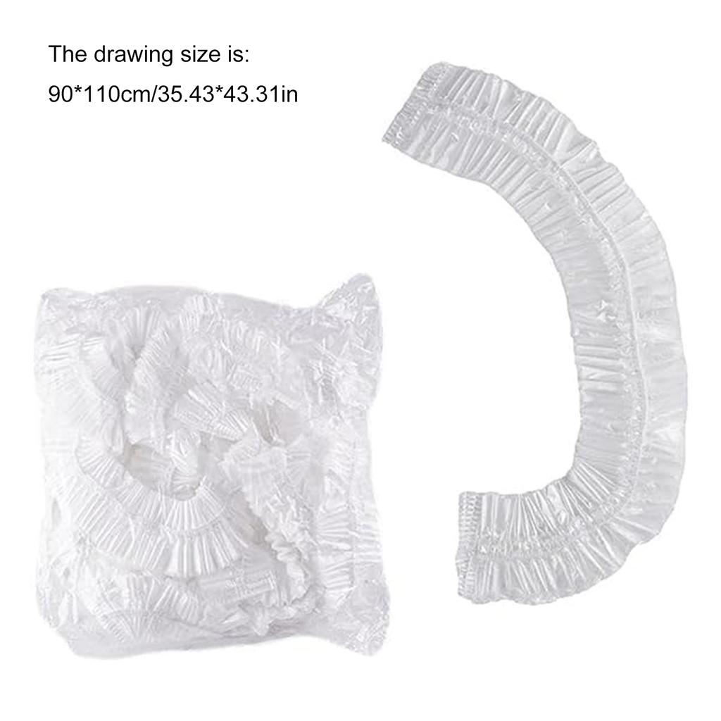 100 шт. Кухонный пылезащитный чехол 90x110см Водонепроницаемый Эффективный пылезащитный чехол Пластиковая текстура для защиты бытовой техники