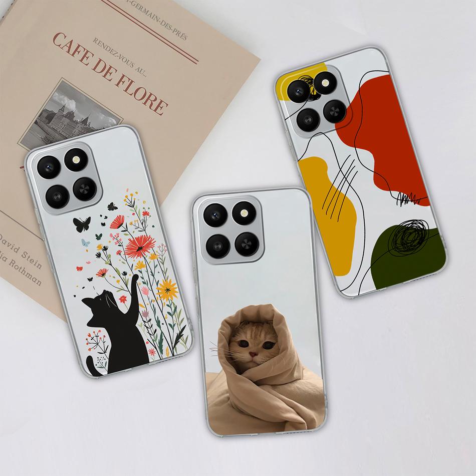 For Honor 400 Smart Phone Case Leisure Style Patterns Soft Silicone TPU Transparent Lightweight Cover For Honor400 Smart Bumper
