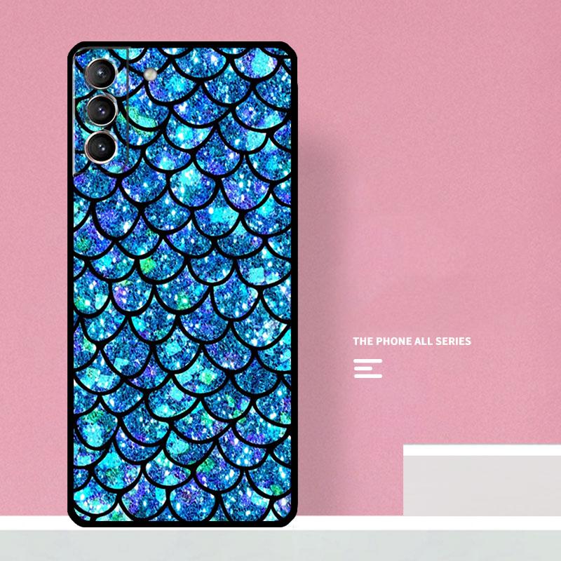 Чехол для телефона 'Чешуя хвоста русалки' для Samsung Galaxy S24 S26 Ultra S20 S21 S22 S23 S25 Plus S10 S25 FE Чехол Coque