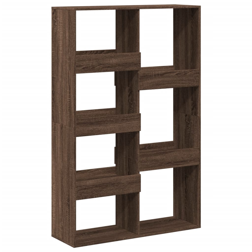 Room Divider in Brown Oak Look 100 x 33 x 155.5 cm Engineered Wood