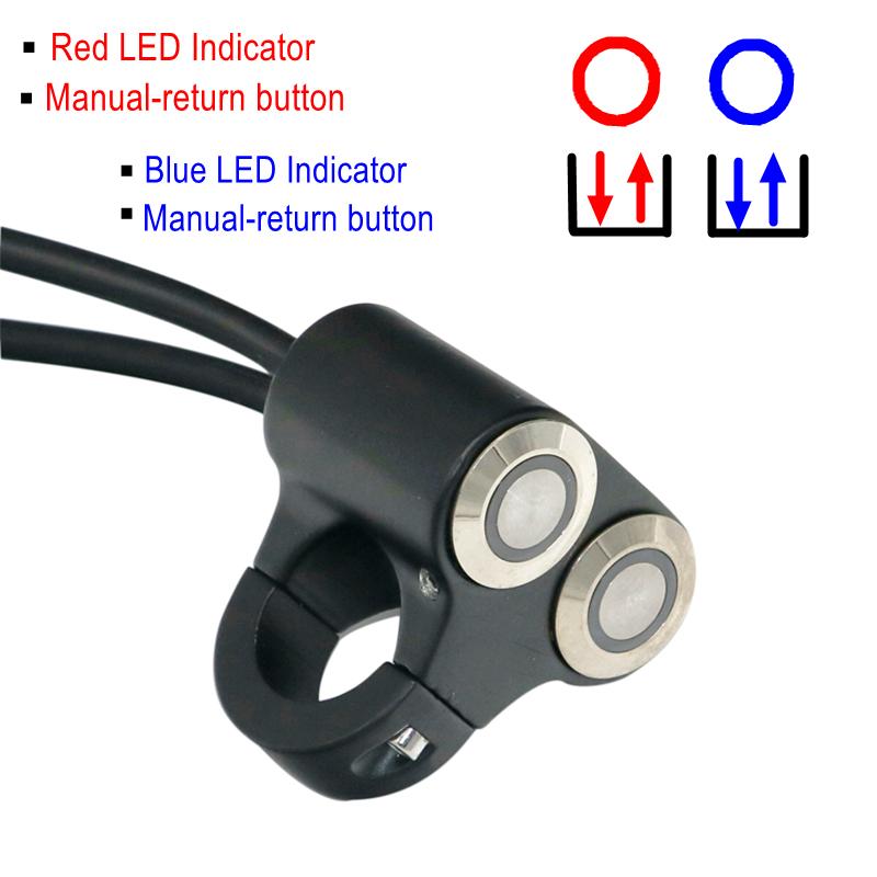 LMoDri 22 мм руль мотоцикла переключатели ATV скутер фары опасности тормоз противотуманные фары переключатель ВКЛ-ВЫКЛ алюминий с индикатором