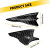 Universal 10PCS Shark Fin Diffuser Vortex Generator Car Wing Roof Spoiler Bumper