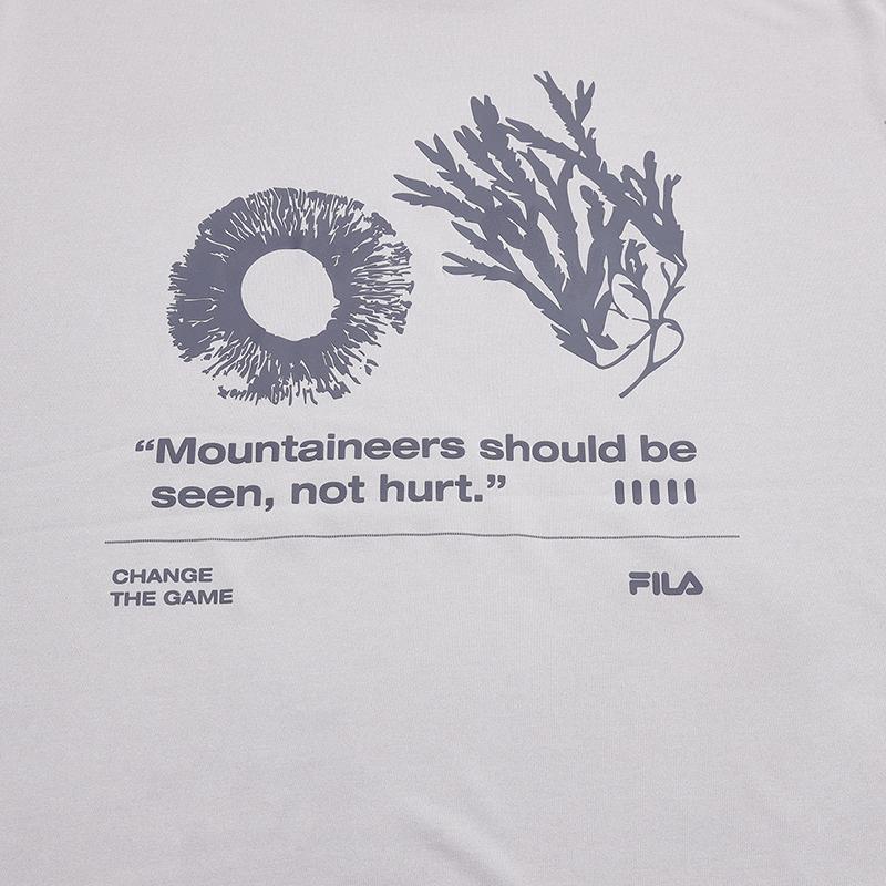 Fila Исследуйте Модный Минималистичный Классический Трендовый Повседневный Для улицы Горный Универсальный Удобный Футболка с коротким рукавом Женские топы A11W627109FGY