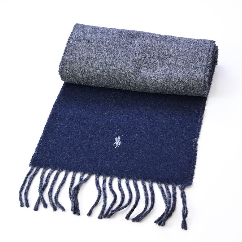 Polo Ralph Lauren PC0455 ГЛУШИТЕЛЬ Глушитель Пони Логотип Палантин Простой Мужчины Женщины Унисекс (411(NAVY)) [Элемент]