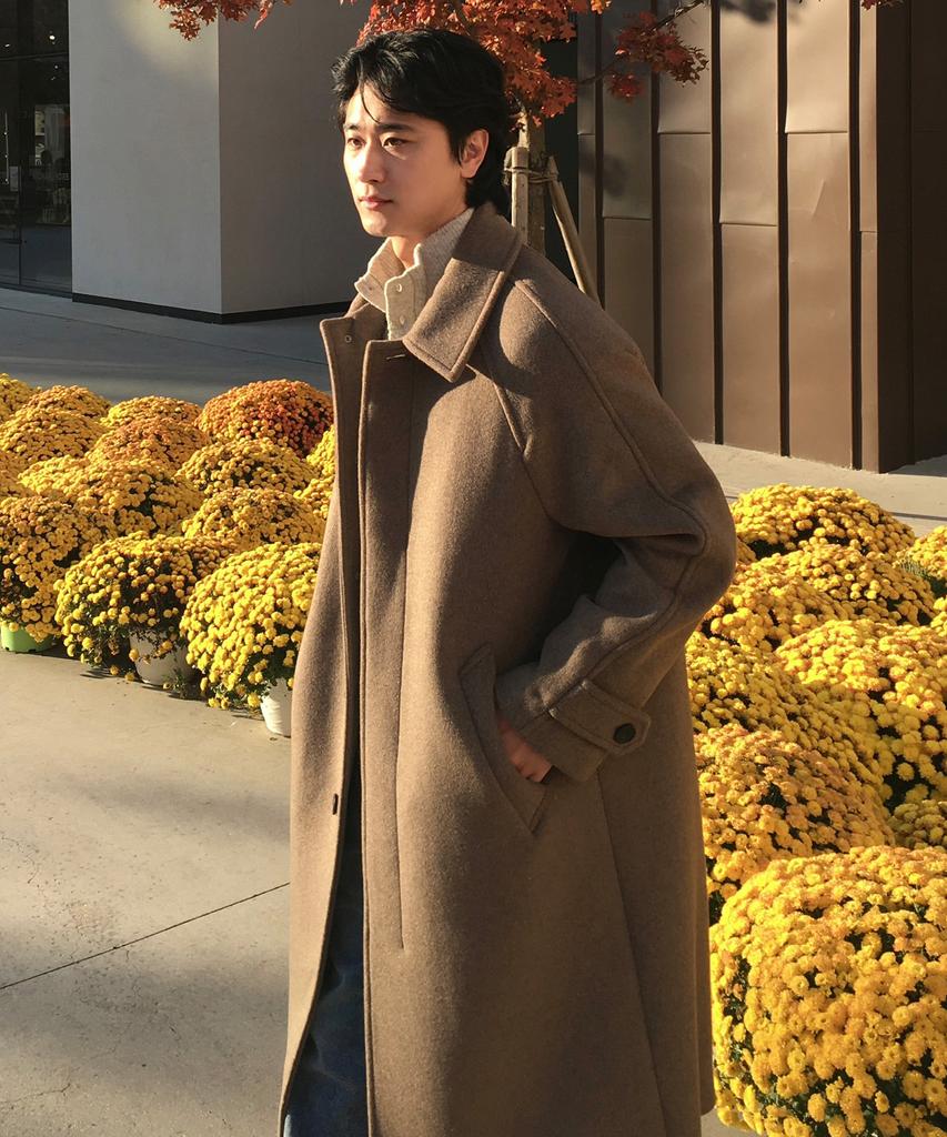 Mindbridge Do Good_[Couture] Cashmere Oversized Balmacaan Long Coat - 4 Colors