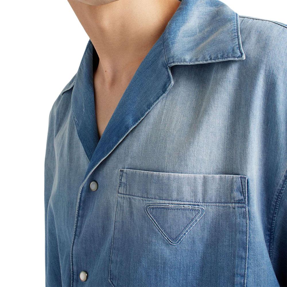 PRADA Denim Shirt GEC068-15LI-F0V3N-S-AMO