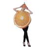 Funny Halloween Orange Fruit Slice Costume For Adults