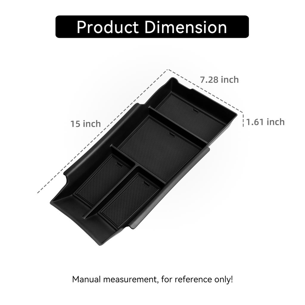 Для Chevy Chevrolet Equinox EV 2025 2025 Нижний ящик для хранения на центральной консоли Центральный лоток ABS Органайзер Автоаксессуары Черный