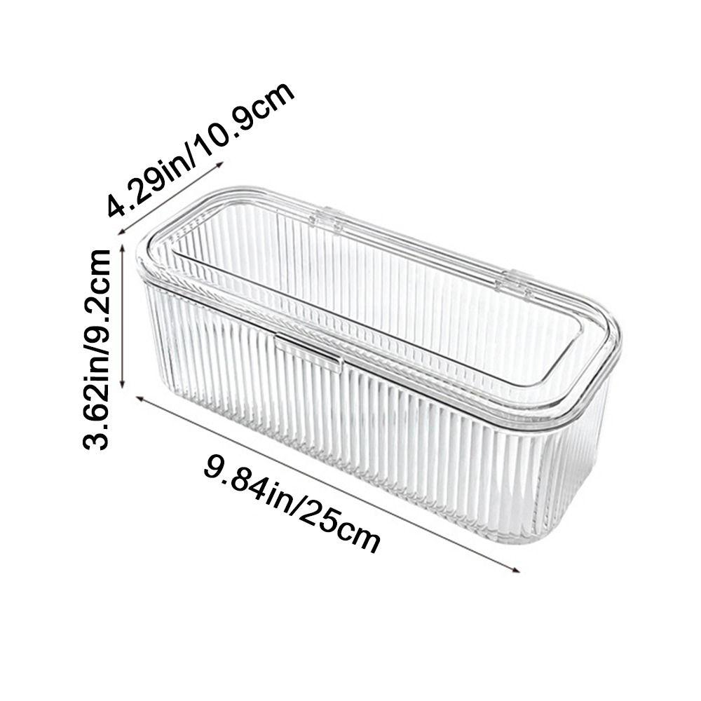 Acrylic Coffee Capsule Storage Box Flip Top Cosmetic Brush Organizer Tea Bag Storage Box for Home
