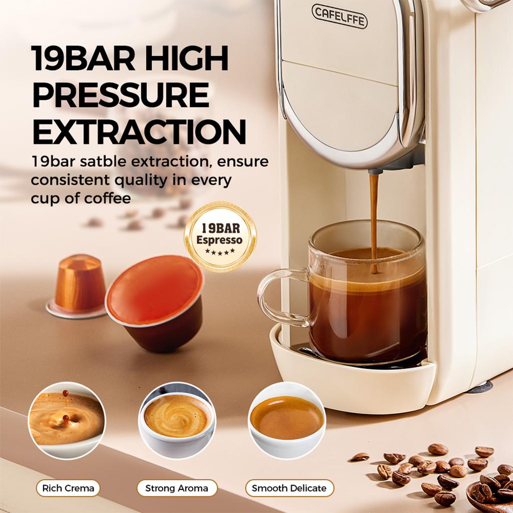 MK-609 3 в 1 капсульная кофемашина 92 градуса по Цельсию 19 бар для холодного и горячего заваривания кофемашина для капсул с одним или двумя отделениями