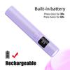 Handheld UV Light for Gel Nails Rechargeable with LCD Fast Curing Display for Rhinestone Glue Decoration DIY At Home