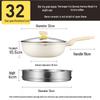 COOKER KING 32 см Вок с антипригарным покрытием из маifanского камня с пароваркой