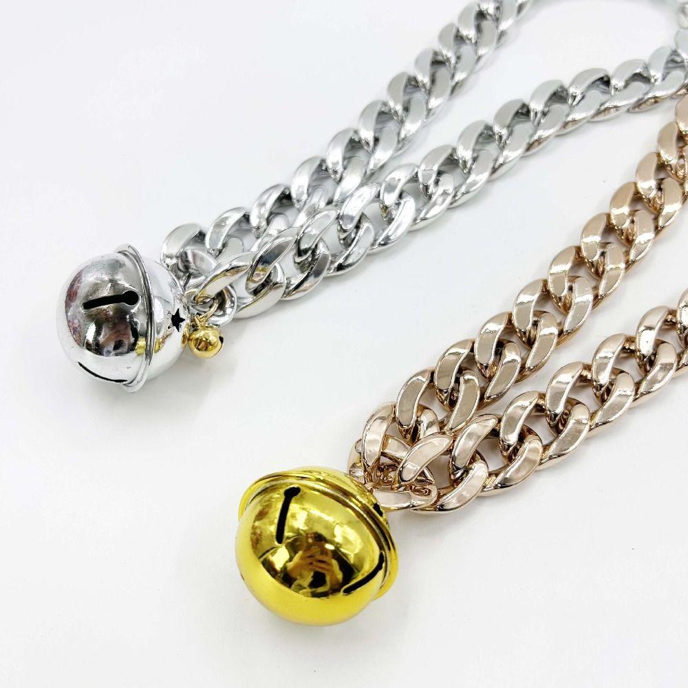 Gold Silver Rose Gold Pet Necklace 25cm 30cm 40cm Dog Chain Fashion Dogs Collar Dog Supplies