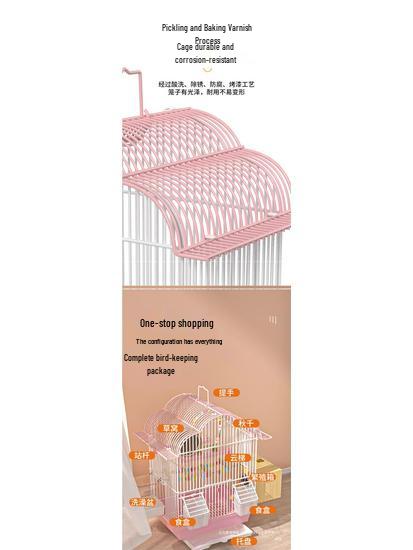 Новая Экологическая Птичья Вилла: Маленькая клетка для попугаев, например, для кореллы, ожерелового попугайчика, волнистого попугайчика, жемчужного