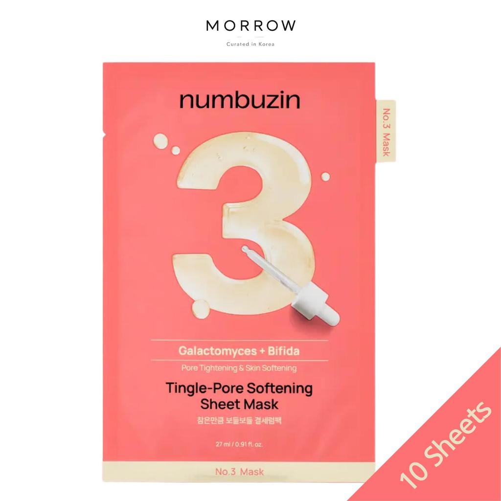 NUMBUZIN №3 Освежающая смягчающая тканевая маска для пор Bifida Galactomyces Уход за текстурой 27 мл