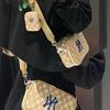 MLB Canvas Vintage Floral Print NY Crossbody Camera Bag