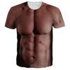 Футболка с забавным принтом Muscle Body 3D, мужская дизайнерская одежда, уличная одежда, футболки с коротким рукавом, футболки с уродливыми волосами на груди, одежда