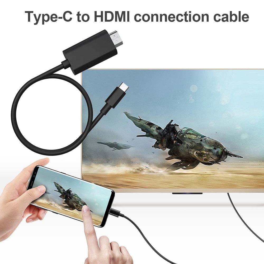 1080p Type-C To HDMI 4K@30hz Video Cord Accessories 4K HD Cable