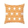 Orange Geometric Abstract Throw Pillow Cover With Short Plush Print For Living Room Sofa Decoration Cushion Cover Pillow Covers