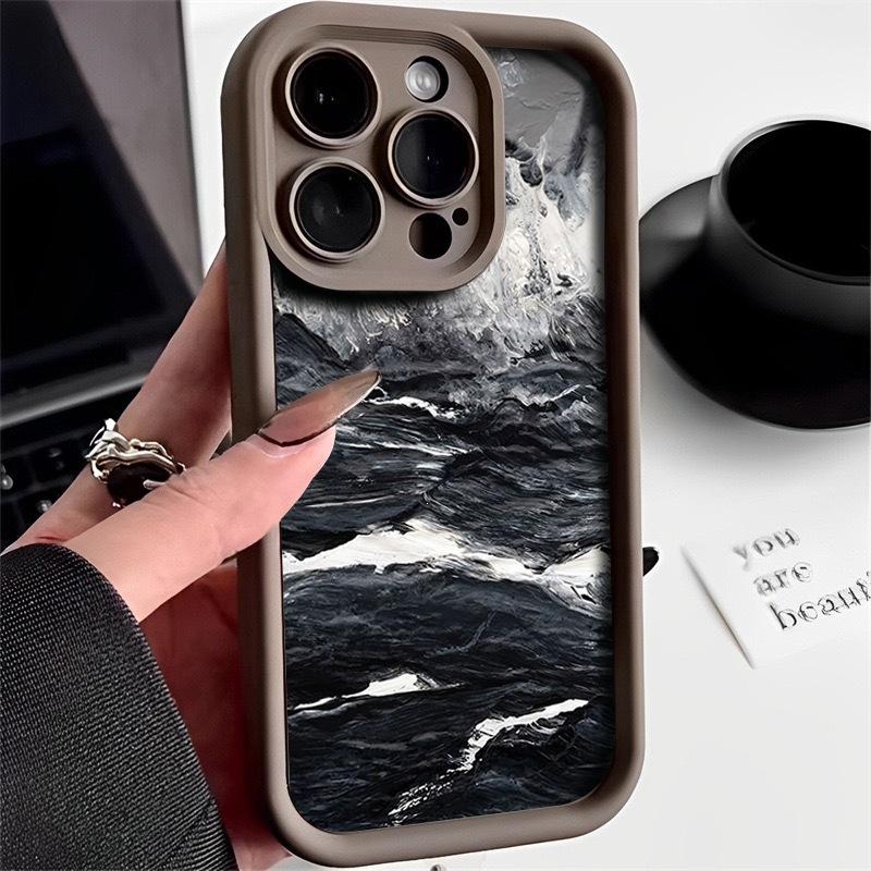 Подходит для Apple iPhone15/14/13/12/11 Pro Max мягкий чехол XR/XS/7/8 чехол для мобильного телефона море