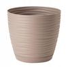 Beige plastic flowerpot with saucer 167x154 cm Sahara