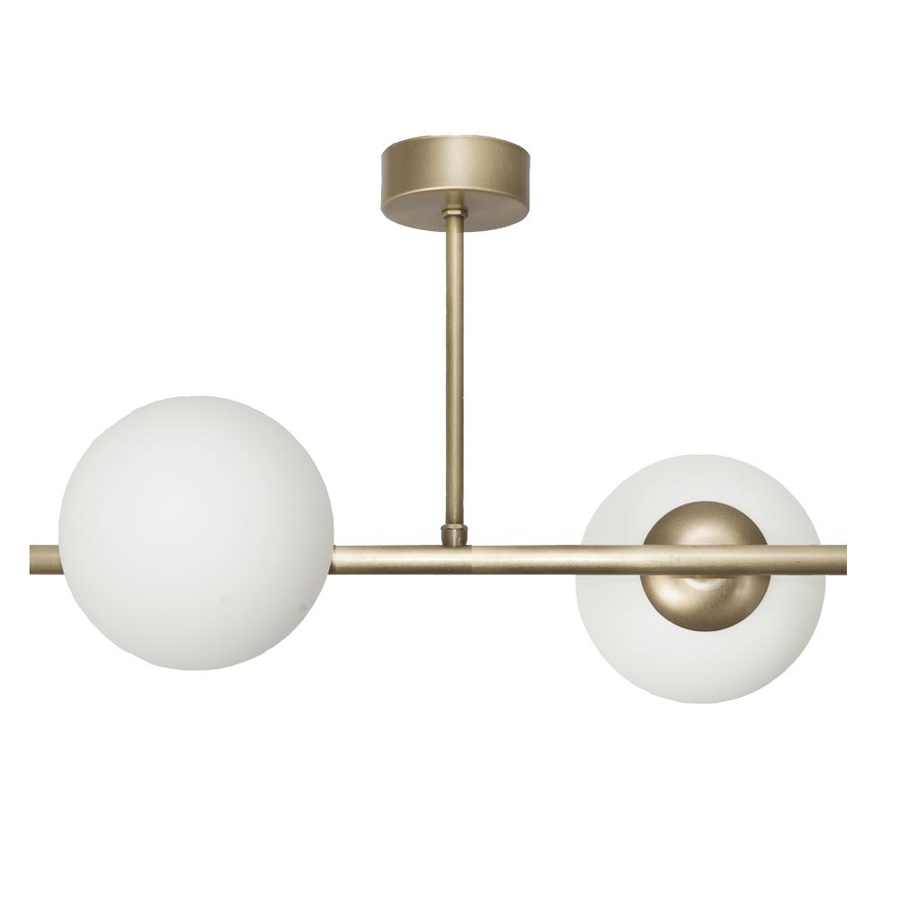 Pendant Lamp Ceiling Chandelier Glass Shades Balls E14 Led Titan Patina 14-908