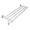 Aluminum Alloy Bathroom Towel Holder Wall Mounted 5 Bar Bath Towel Rack Storage Organizer Shelf