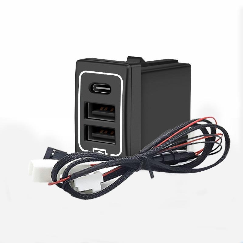 Автомобильное быстрое зарядное устройство USB QC3.0 для Toyota Land Cruiser 200 Prado 150, аксессуары, модифицированное LC200 LC150 FJ150 FJ200